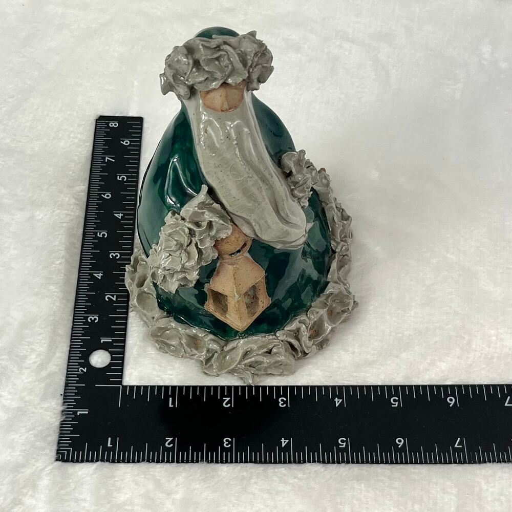 1995 Cynthia A. Signed Santa Ceramic Sculpture Limited Edition 23/200 Handmade - Picture 10 of 11